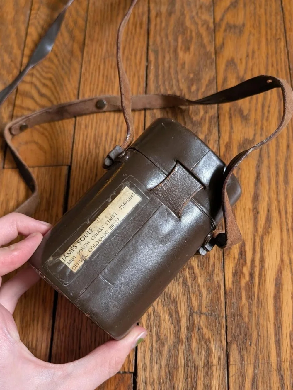 Vintage Leather German Zeiss Ikon Binoculars Case
